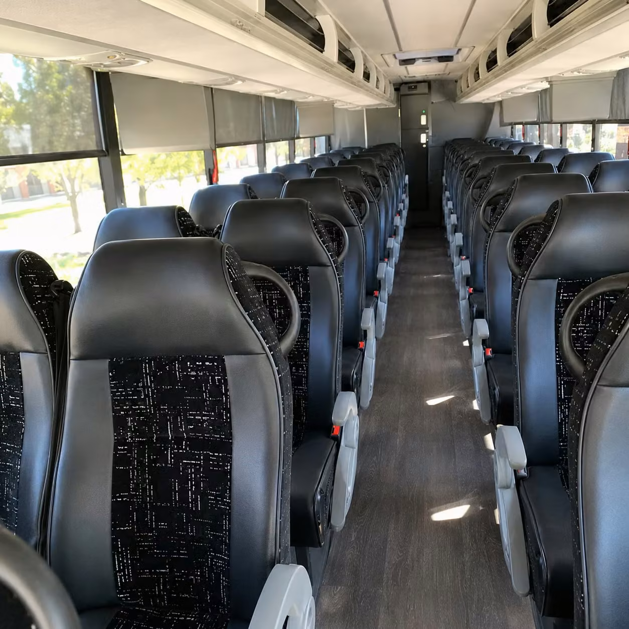 boise charter bus interior