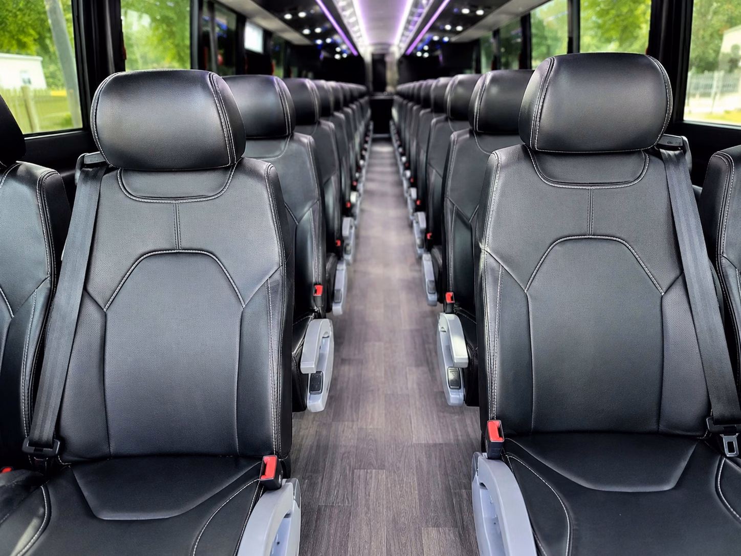 boise charter bus rental interior